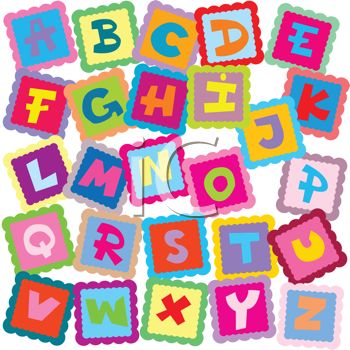 Royalty Free Clip Art Image: Letter Blocks To Learn All the Letters of the  Alphabet