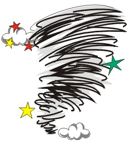 Tornado Mascot Clipart