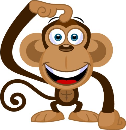 Amazon clipartall.com: Cartoon Monkey Clip Art - Cute Monkey Mascot Stock Illustration!