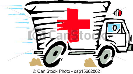 ... Ambulance van car vector - Clipart Ambulance