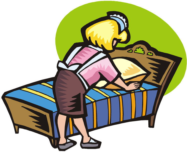 amenities clipart - Make Bed Clipart
