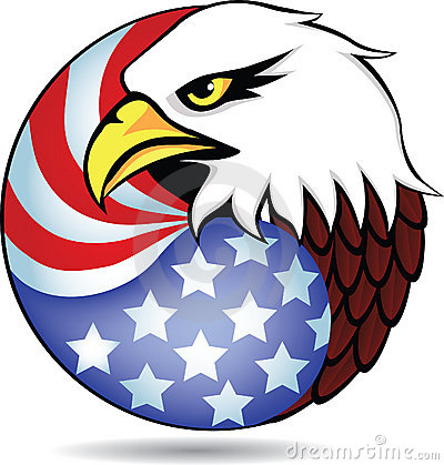 American patriotic eagle