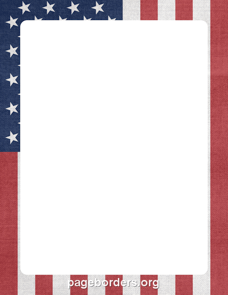 American Flag Border - Flag Border Clip Art
