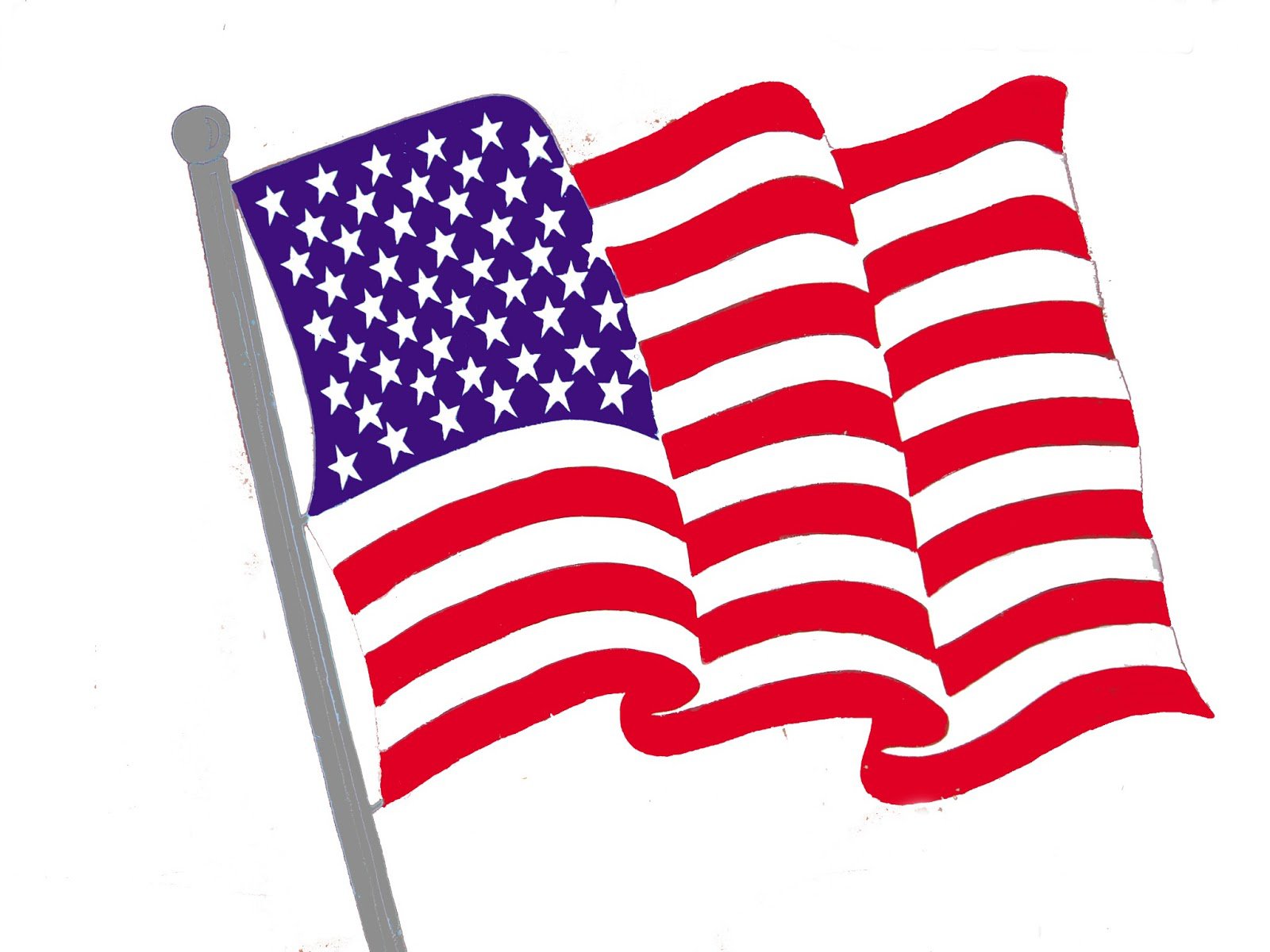 American flag clipart free . - Clip Art Flag