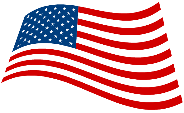 American Flag Clipart Item 4  - Waving Flag Clipart