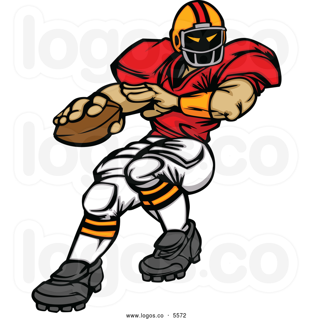 American Football Player Clip - Football Players Clipart