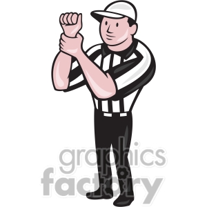Basketball Referee Clipart #1