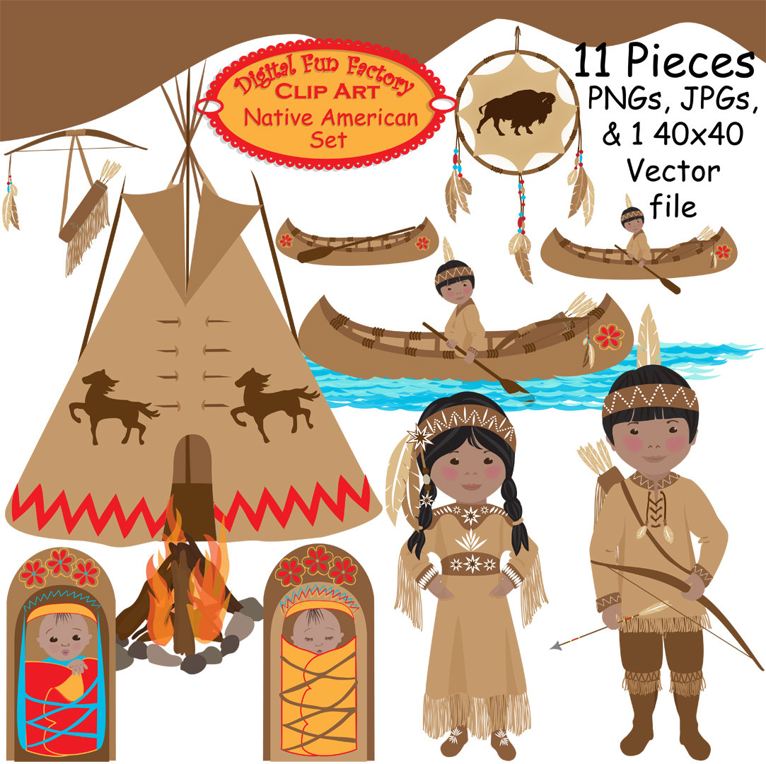 American Indian Clipart - Cli