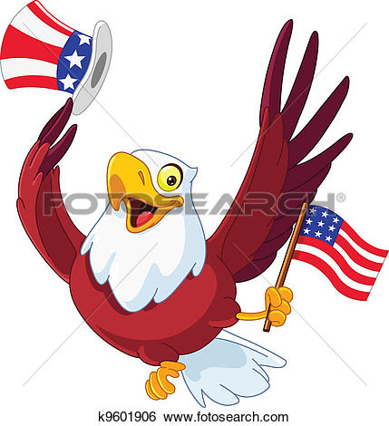 ... Bald Eagle American Flag 