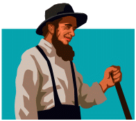 Amish Man Clipart #1