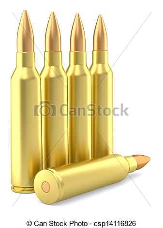 Ammunition clipart: Large caliber rifle ammunition