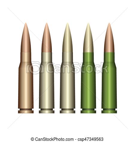 Set of bullets