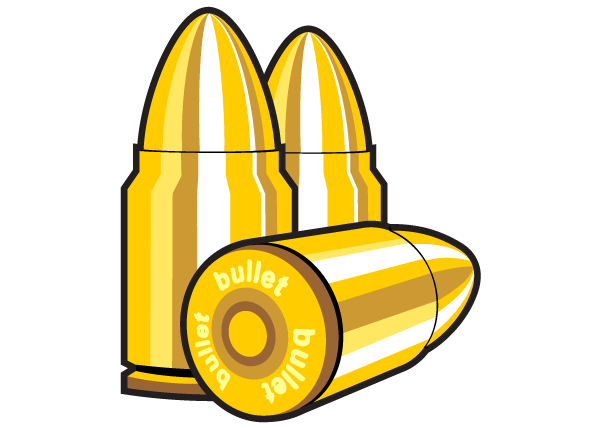 Free Bullet Icons Vector Clip - Ammunition Clipart
