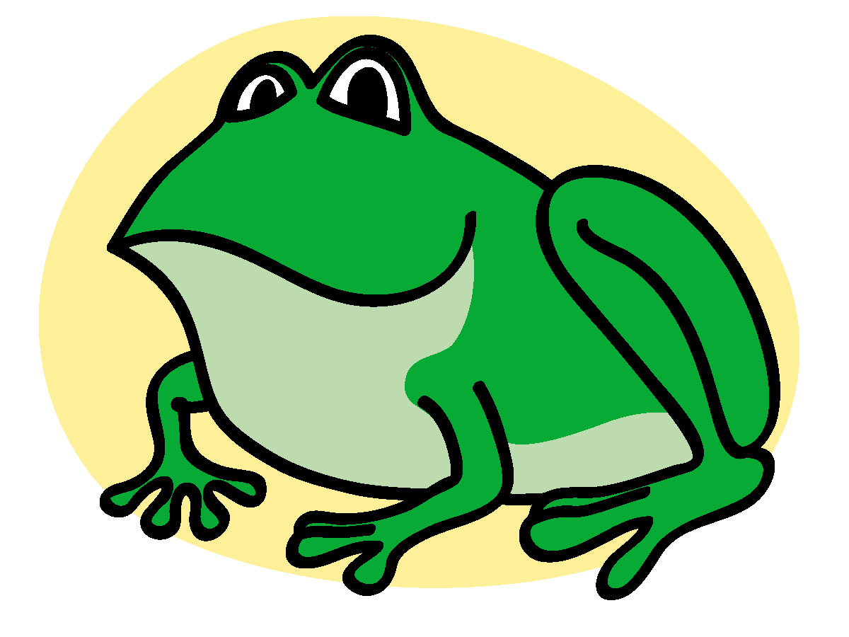 Amphibian clipart green frog #1