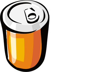 An Aluminum Pop Top Can Of Soda The Can Is Orange With A Silver Top