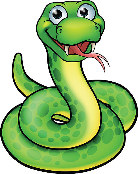 . ClipartLook.com Snake Cartoon Character vector art illustration