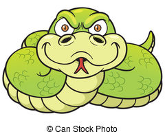 Snake - Vector Illustration of Cartoon Snake