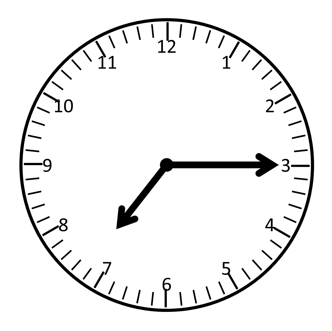 analog clock clipart - Analog Clock Clip Art