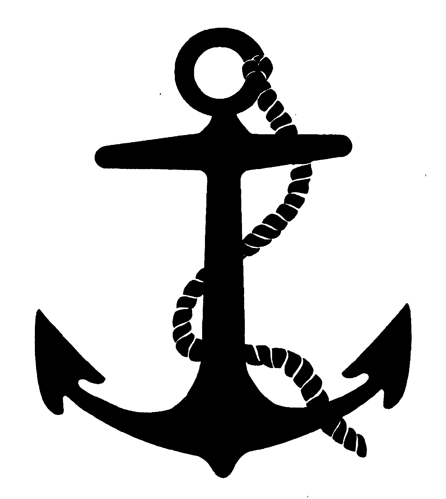 anchor clipart black and white