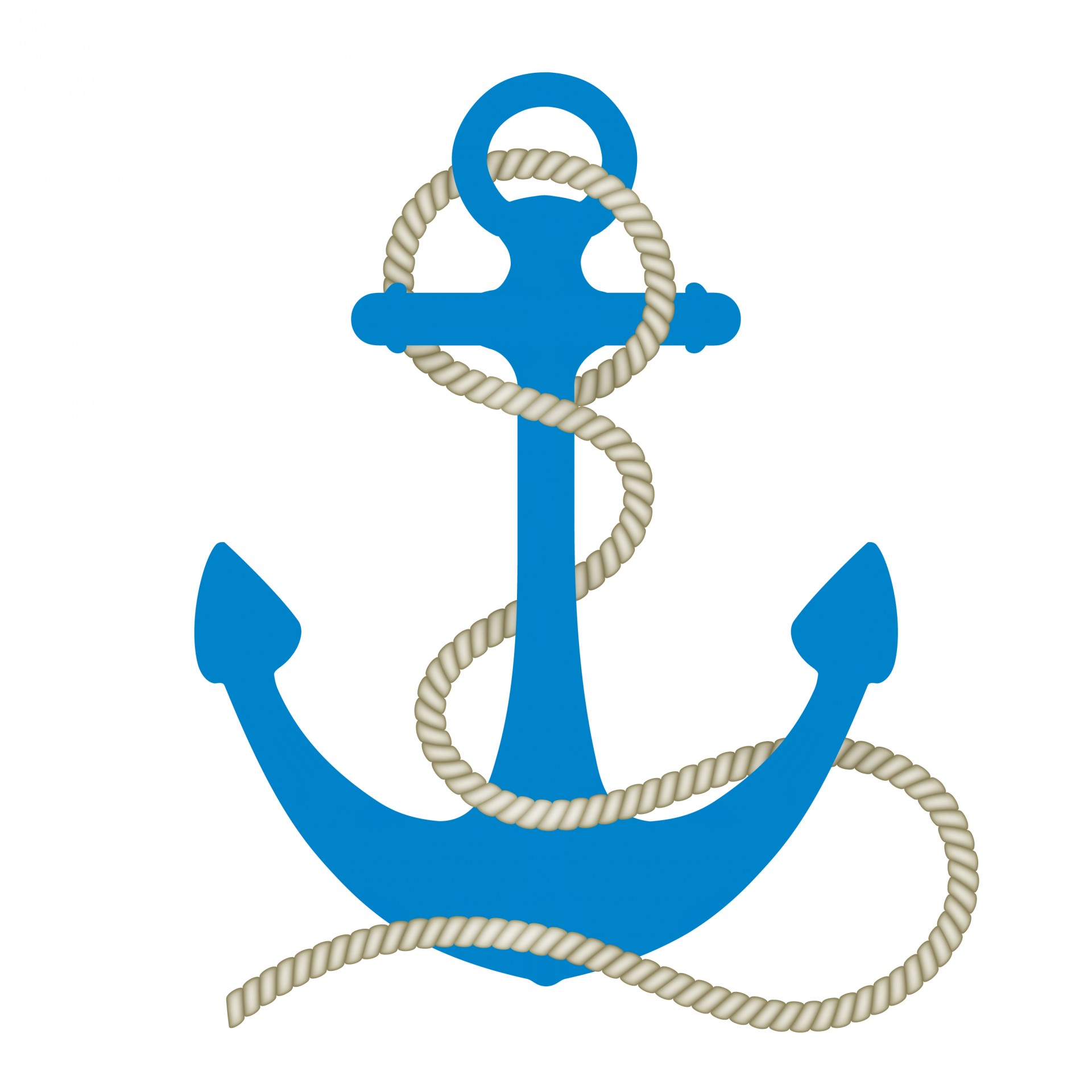 White anchor clip art at vect