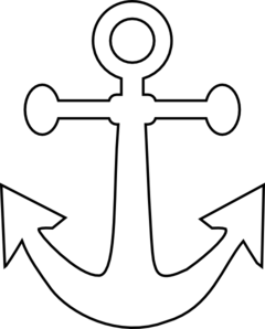 Anchor clipart black and white free images 2