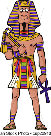 Clipart Of A Mad Ancient Egyp