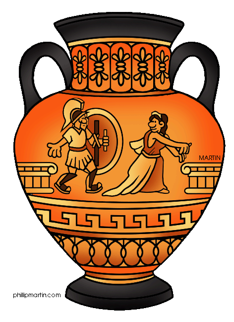 Ancient Greek Urns u0026amp; Vases for Kids and Teachers Illustration