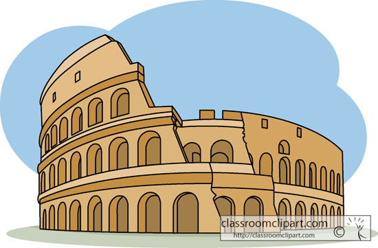 Ancient Rome Roman Colosseum Italy Wonders World Classroom Clipart
