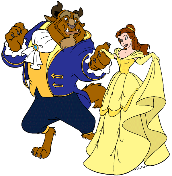 Belle and Beast Clipart from 