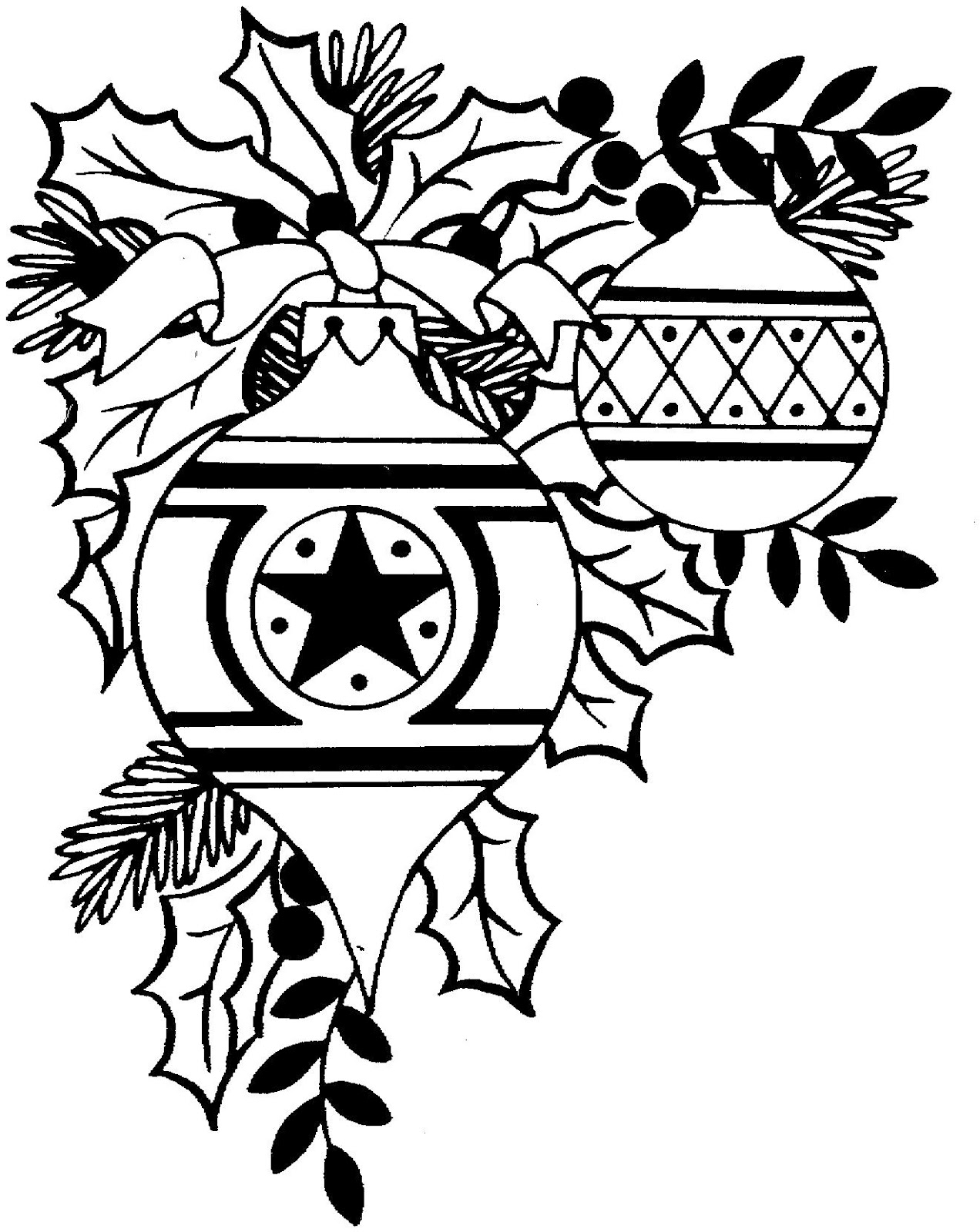 and Black christmas trees . - Black And White Christmas Clip Art