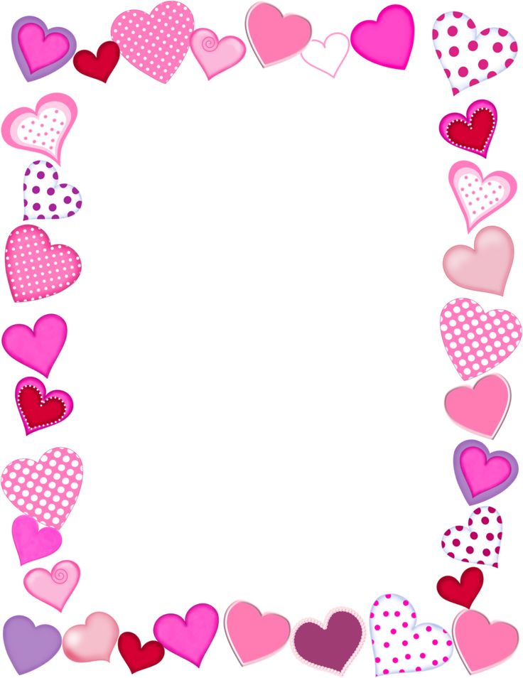 Heart And Candy Border Clip A