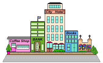 Buildings Clip Art Of Two Row