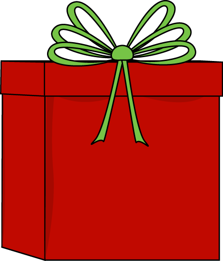And Green Christmas Gift Clip - Christmas Gift Clipart
