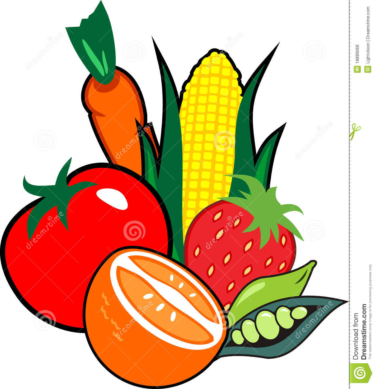 And Vegetables Border Clipart - Fruits And Vegetables Clipart