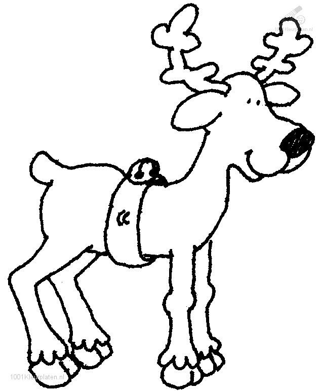And White Reindeer Clipart . - Reindeer Clipart Black And White