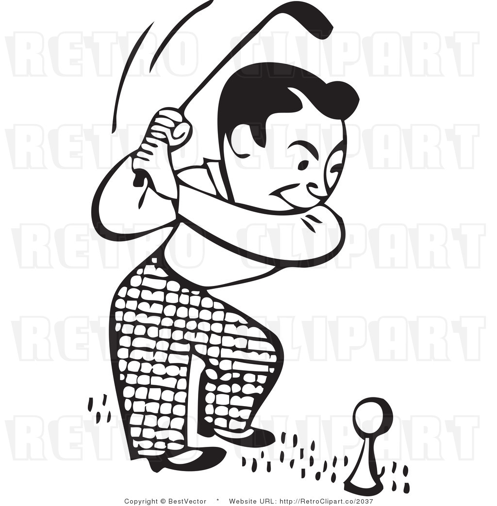 Golf Clipart Black And White 