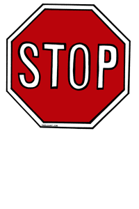 And White Stop Sign Clipart Clipart Panda Free Clipart Images