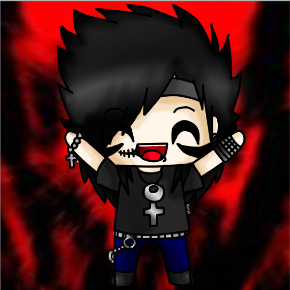 Andy Sixx Chibi by AngelNight - Andy Biersack Clipart