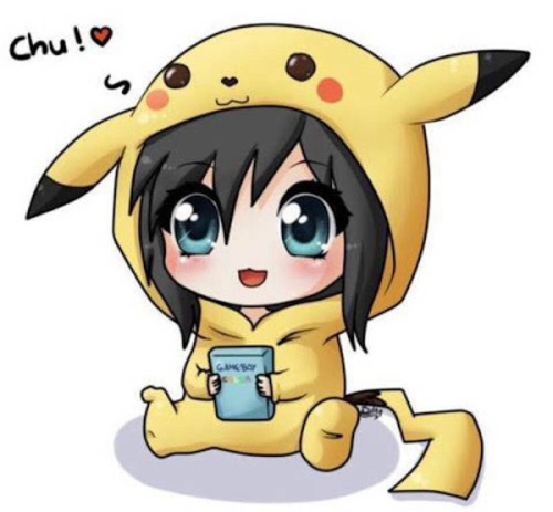 pikachu, anime, and chibi image