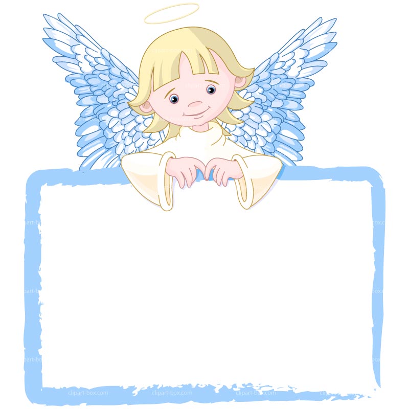 angel with halo praying clipa