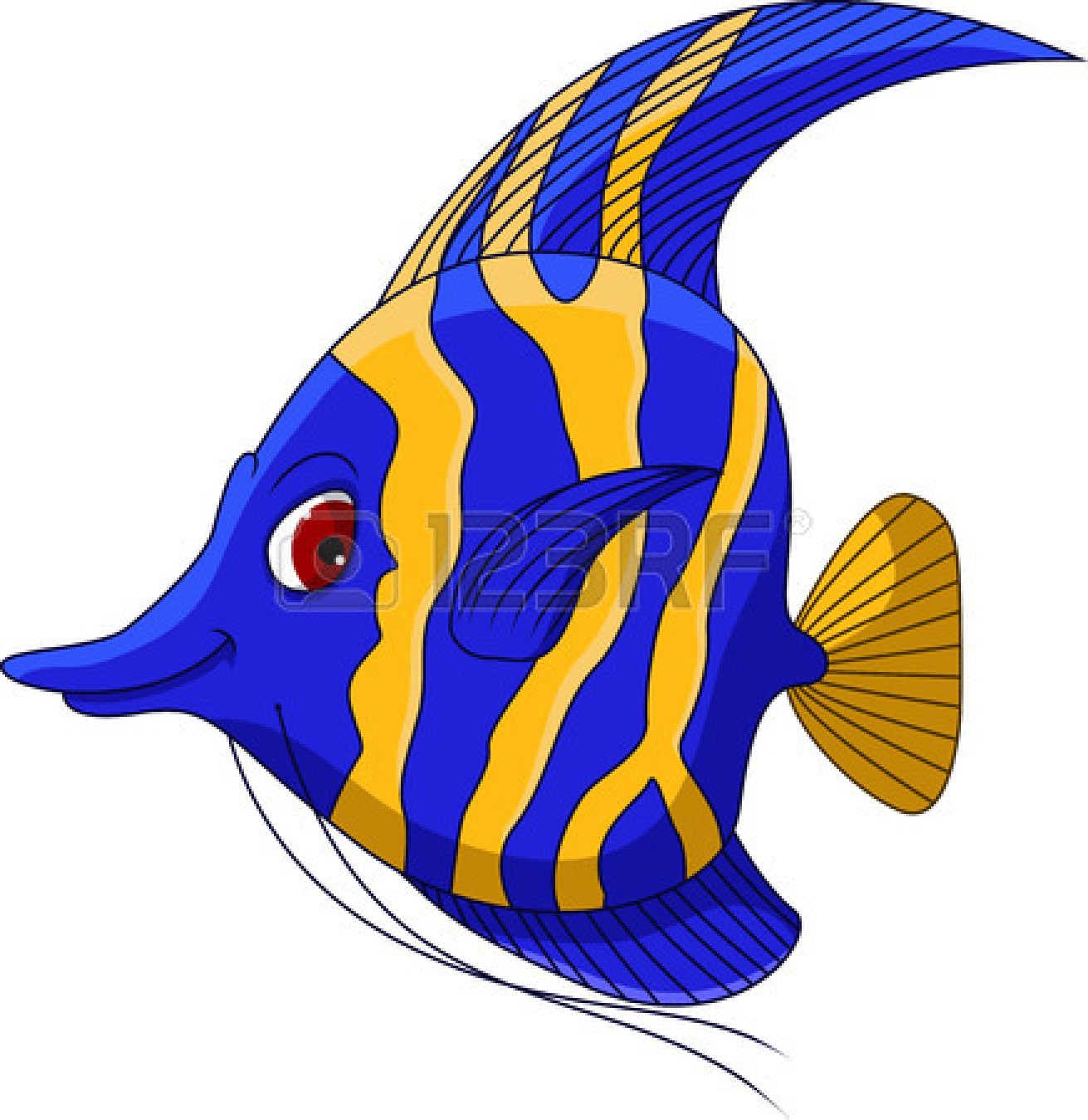 Angel Fish Stock Illustration