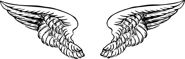 Angel wings clip art free vector in open office drawing svg svg 3