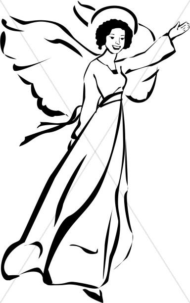 Angel Woman Clipart - Clip Art Angels