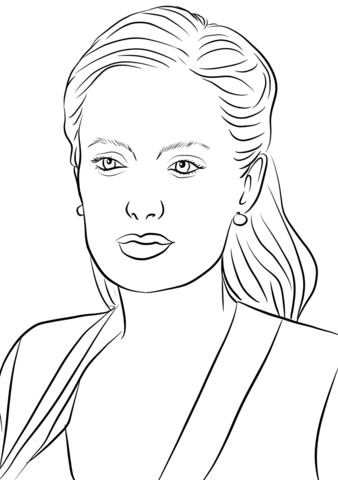 Angelina Jolie coloring page
