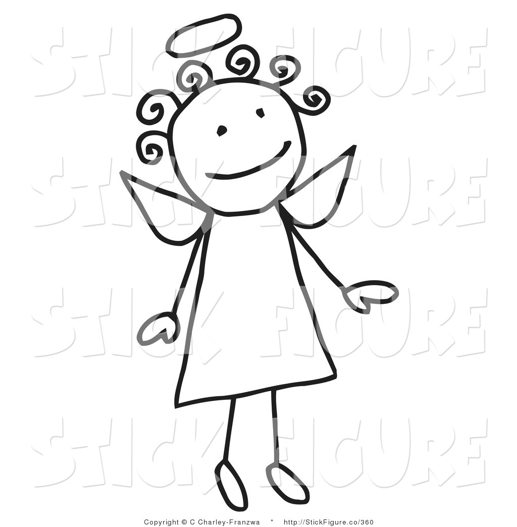 Angels Clip Art Free Clip Art Of A Flying Girl Stick Angel By C