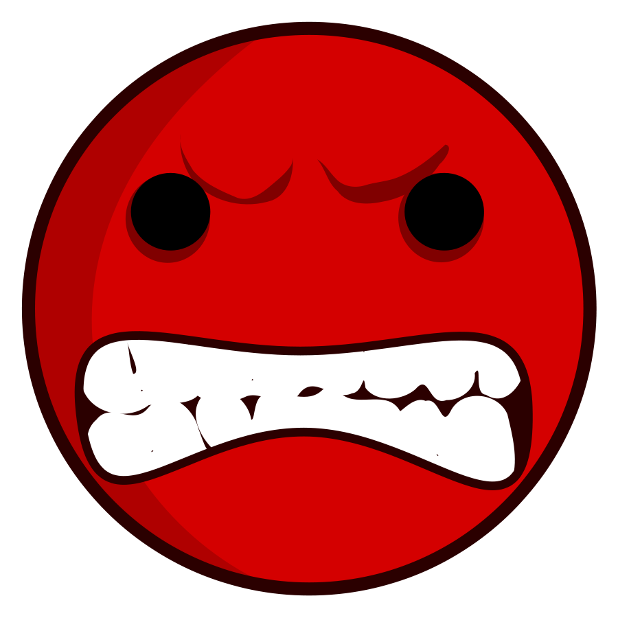Angry Face Cartoon Clipart - 