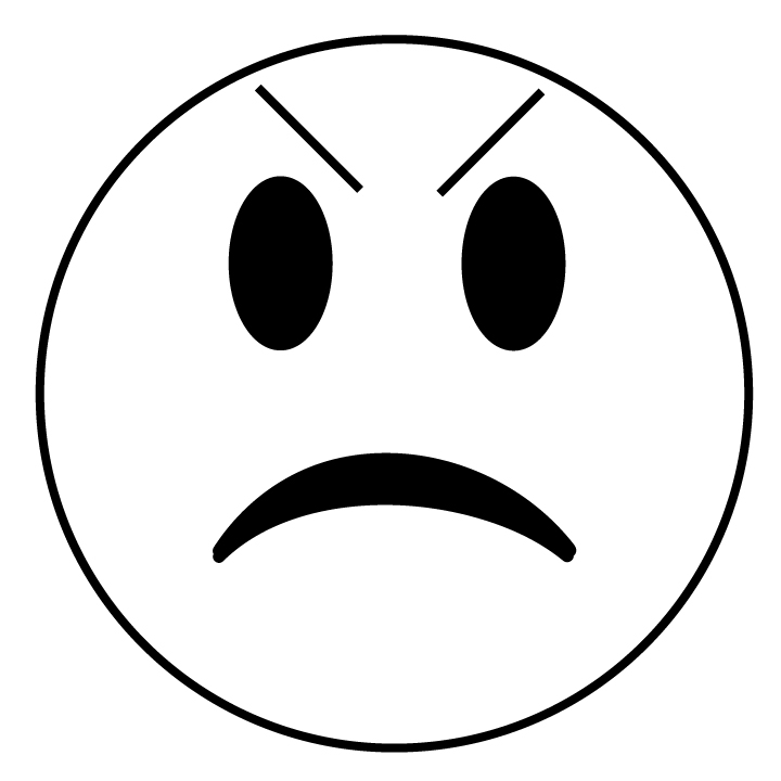 Mad face angry face clipart b