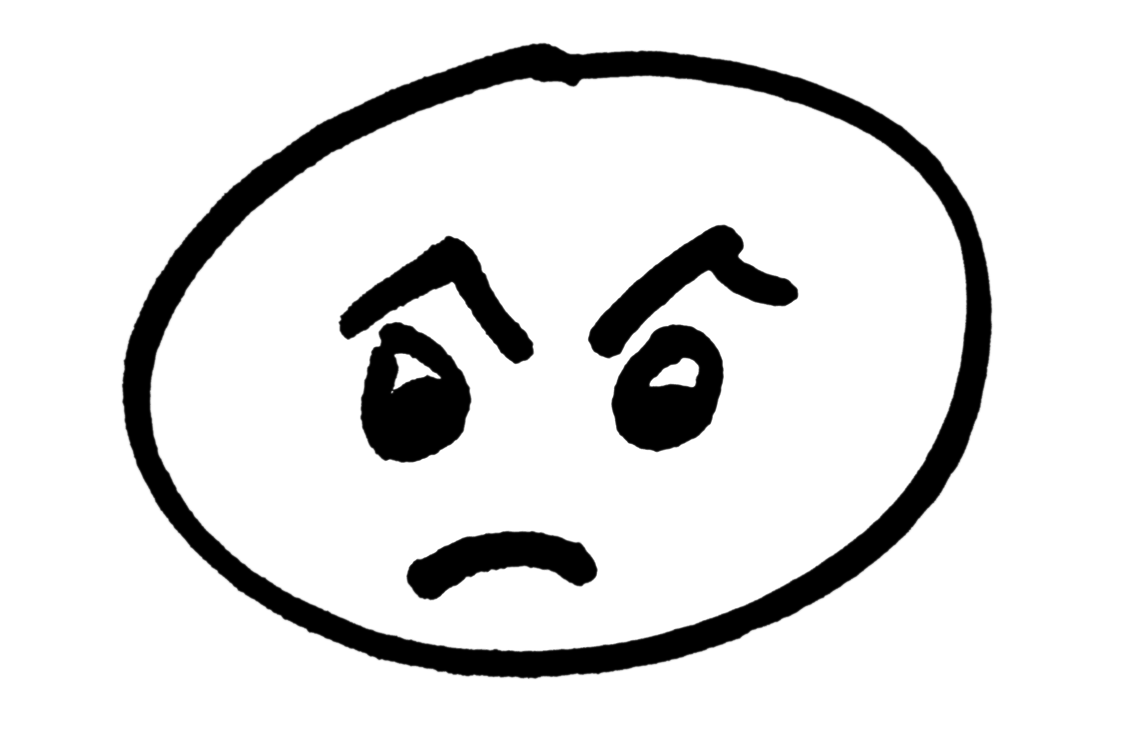 Mad face clipart clipart