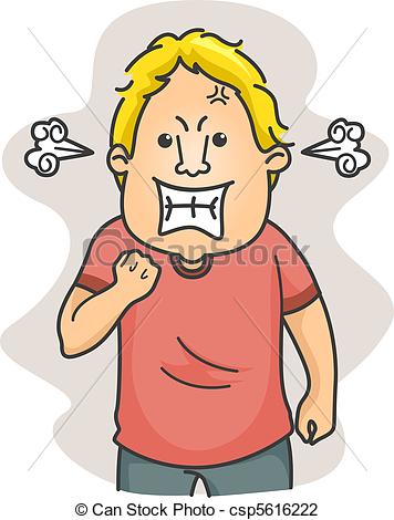 Angry Man - csp5616222 - Angry Man Clipart
