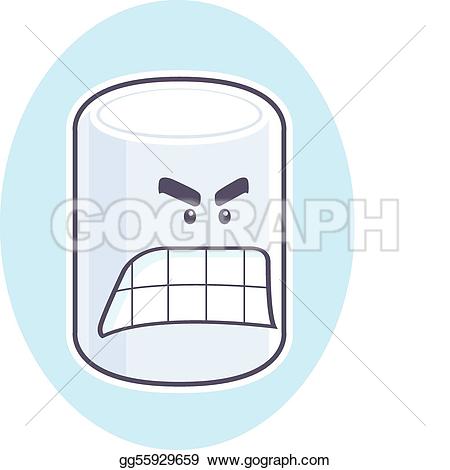Angry Marshmallow - Marshmallow Clip Art